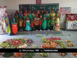 Sidlaghatta BGS School Fruits and Vegetables Day Fancy Dress