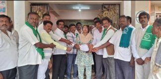 Sidlaghatta farmers request to Ragi fix fee Cutting Machine