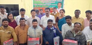 Sidlaghatta Construction Workers Kits Distribution