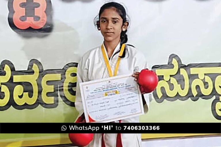 Sidlaghatta Nooru Salma selected for national level Karate