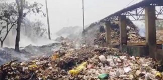 Sidlaghatta Fire in Solid Waste Management Unit