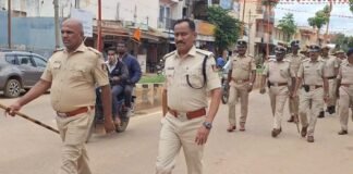 Sidlaghatta Police Sri rama shobhayatre march past