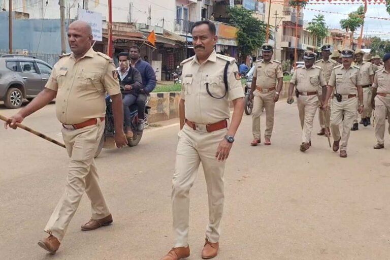 Sidlaghatta Police Sri rama shobhayatre march past