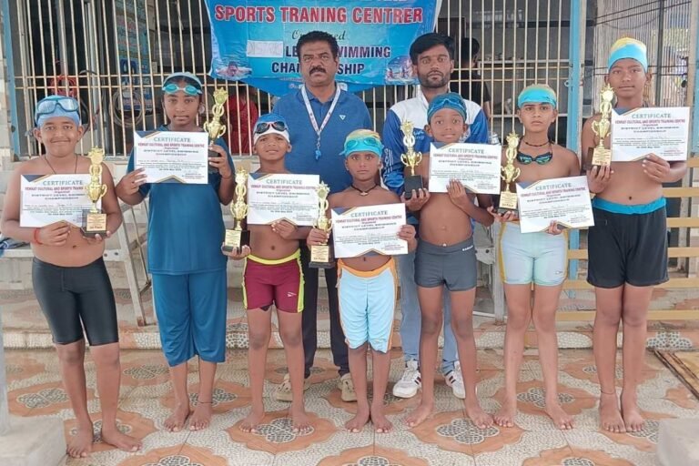 Sidlaghatta District Level Swimming Competition winners