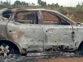 Sidlaghatta Electric Car Burnt