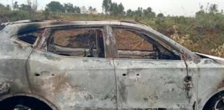 Sidlaghatta Electric Car Burnt