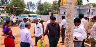 Sidlaghatta Jal jeevan Mission CEO Inspection
