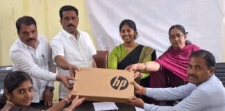 Sidlaghatta Village Accountant Laptop Distribution