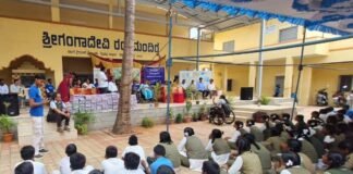 Sidlaghatta Melur Govt school Vanamahotsava