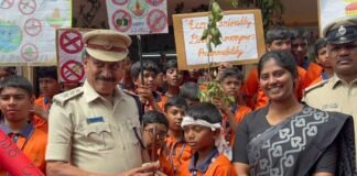 Safe Deepavali Campaign Garudadri School sidlaghatta