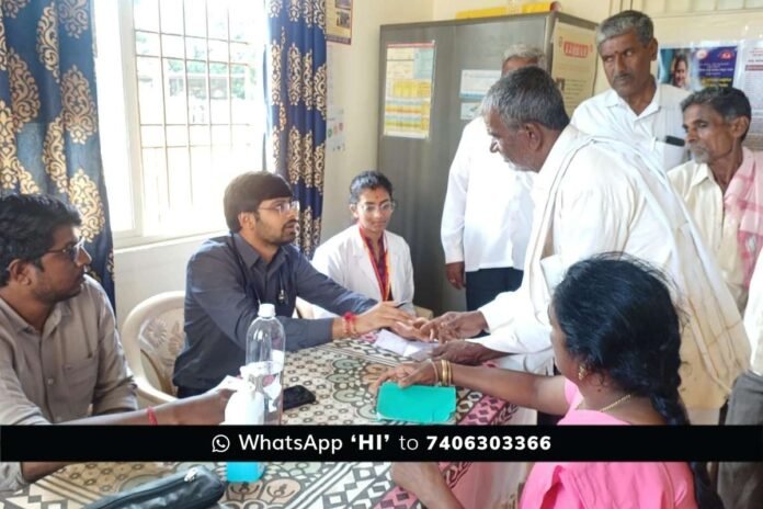 Sidlaghatta Y Hunasenahalli vydehi hospital Health Camp