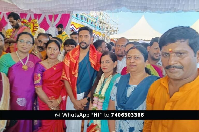 Sidlaghatta Sadali Veeragaraswamy temple Inauguration