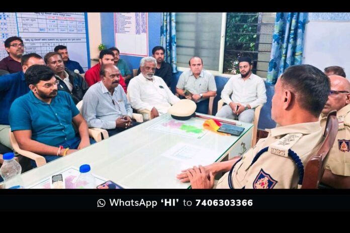 Sidlaghatta Police School Transport safety Measures Meeting