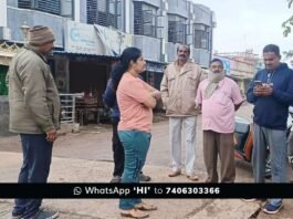 Sidlaghatta Municiapal commissioner visits Rain affected areas
