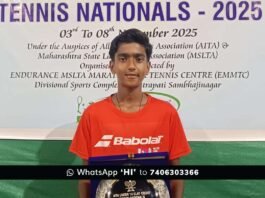 Sidlaghatta Melur Puneeth Manohar u14 Tennis champion