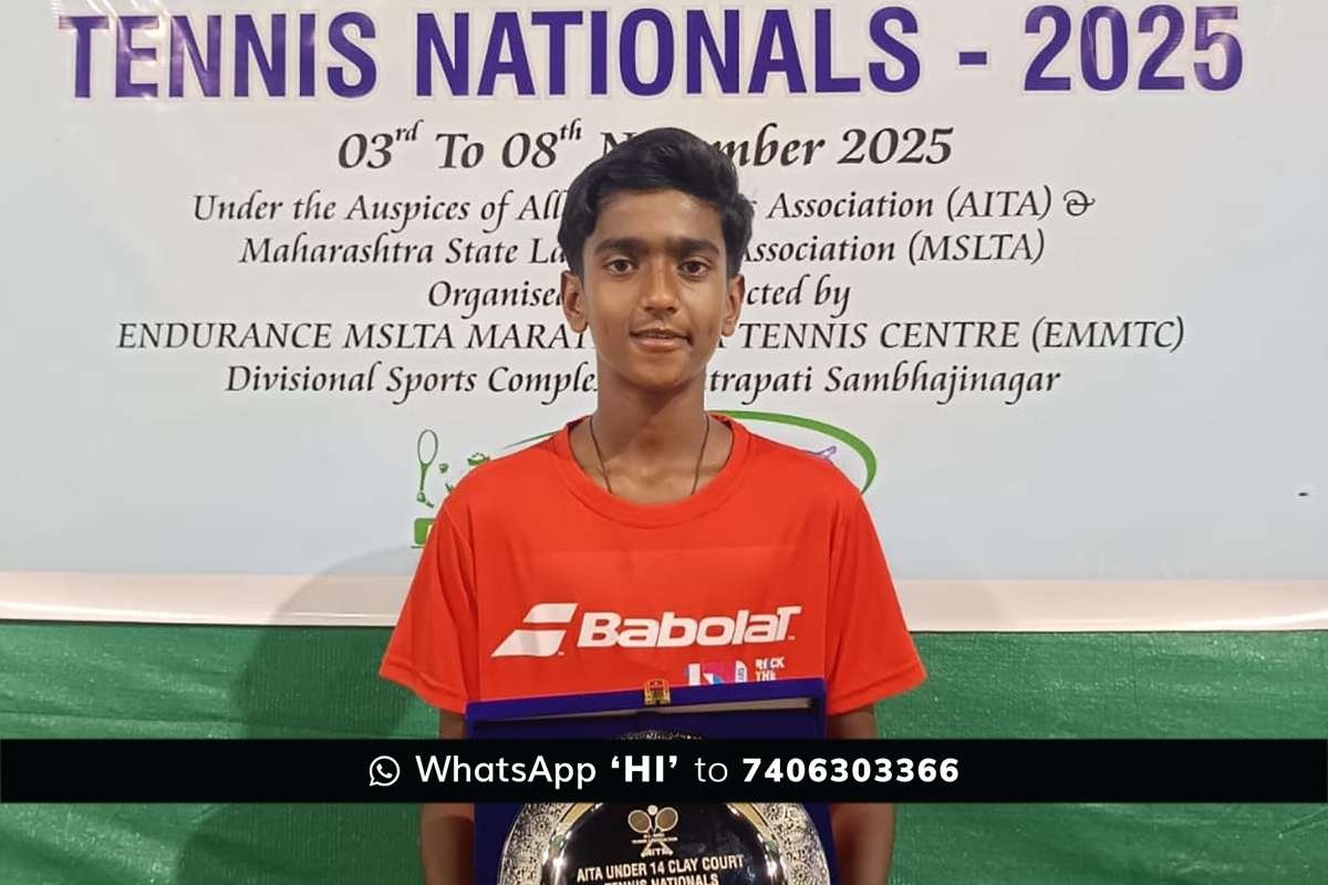 Sidlaghatta Melur Puneeth Manohar u14 Tennis champion