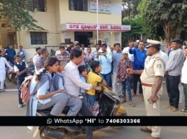 Sidlaghatta Helmet Compulsory strict action