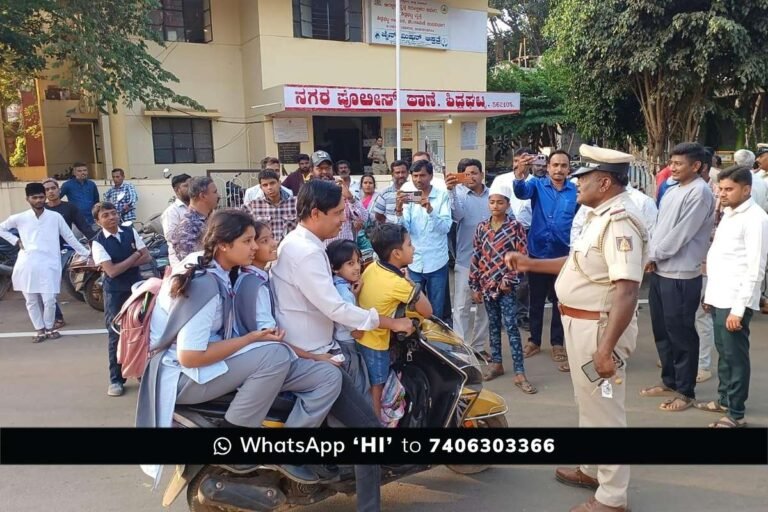 Sidlaghatta Helmet Compulsory strict action