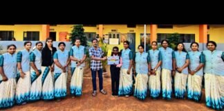 Debate Competition Winner Y M Ganavi Felicitation