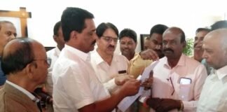 Hindu Burial Ground repairment request to MLA B N Ravikumar