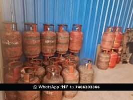 sidlaghatta illegal gas refilling raid accused arrested