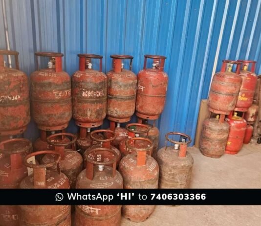sidlaghatta illegal gas refilling raid accused arrested