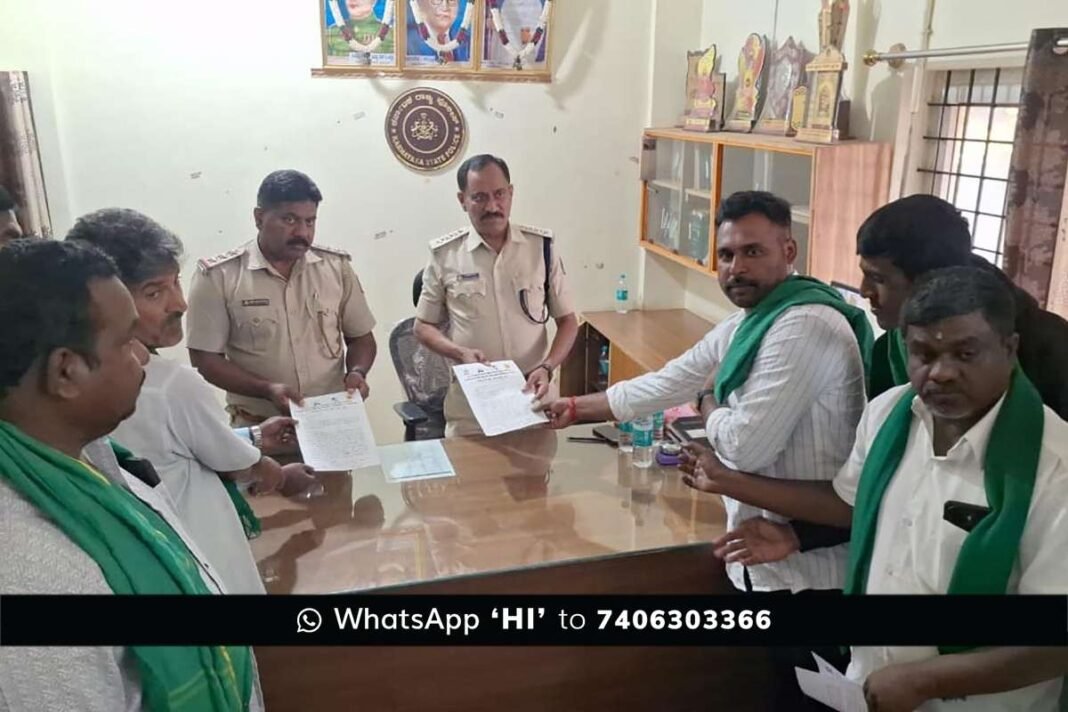 Jangamakote Land Threat Farmers Request Police Action