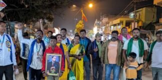 ಶಿಡ್ಲಘಟ್ಟದಲ್ಲಿ DSS ನಿಂದ ಮೋಂಬತ್ತಿ ಮೆರವಣಿಗೆ Sidlaghatta DSS Ambedkar Parinirvana Day