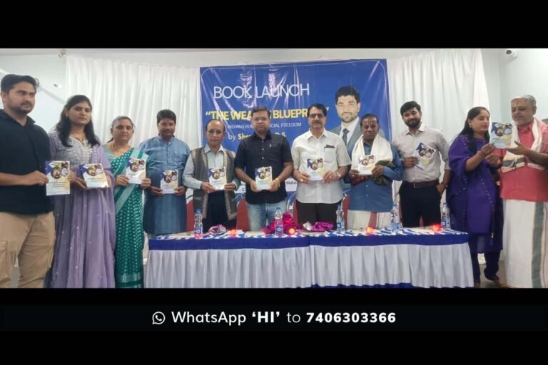 wealth blueprint book launch sidlaghatta financial literacy