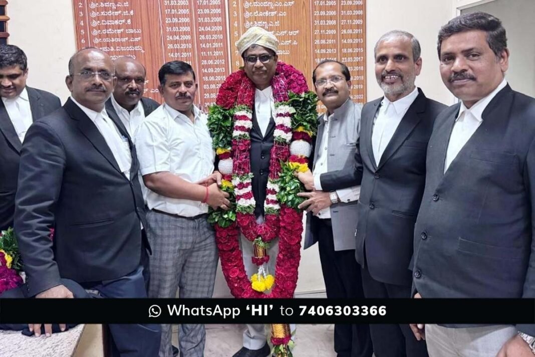 Sidlaghatta- awyer sb srinivas elected nyayamitra bank president