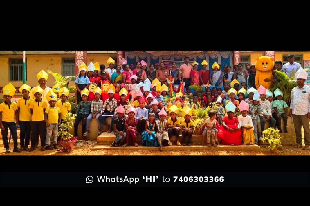 Students in costumes and cultural performances at Melur School