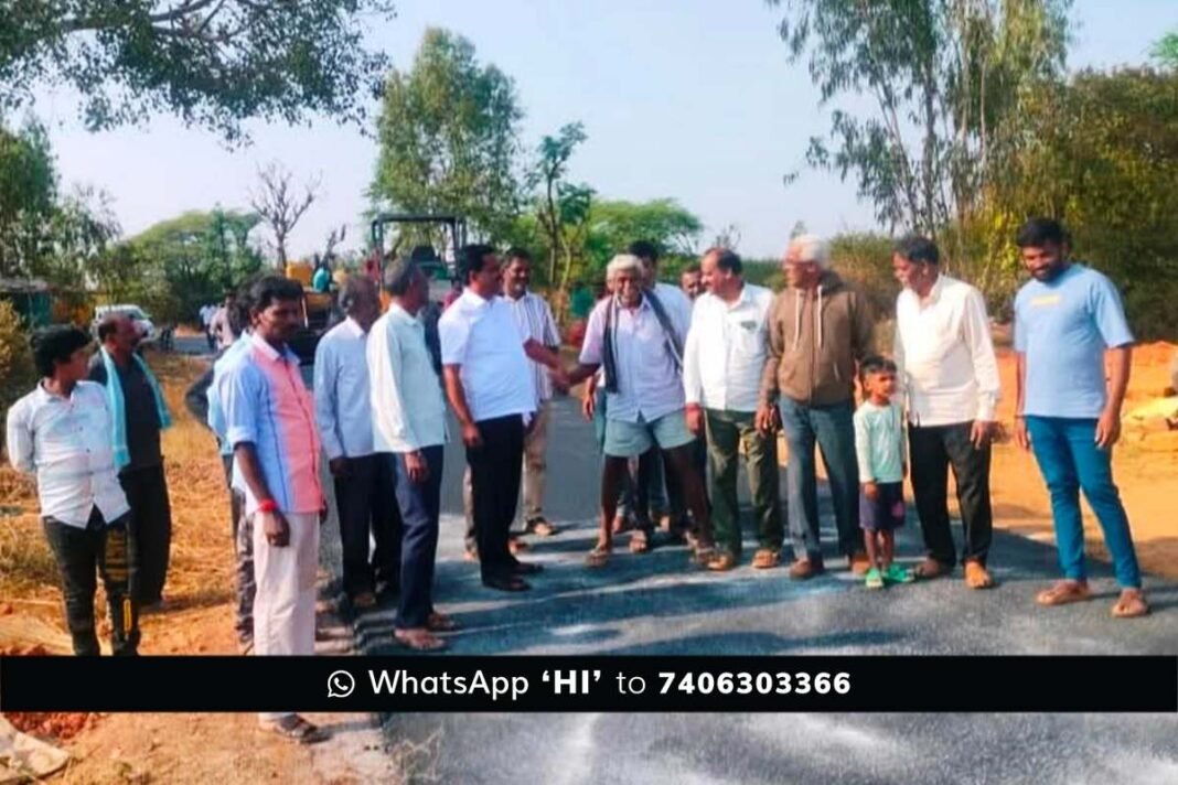 sidlaghatta narayanadasarahalli road development 70 lakhs mla visit