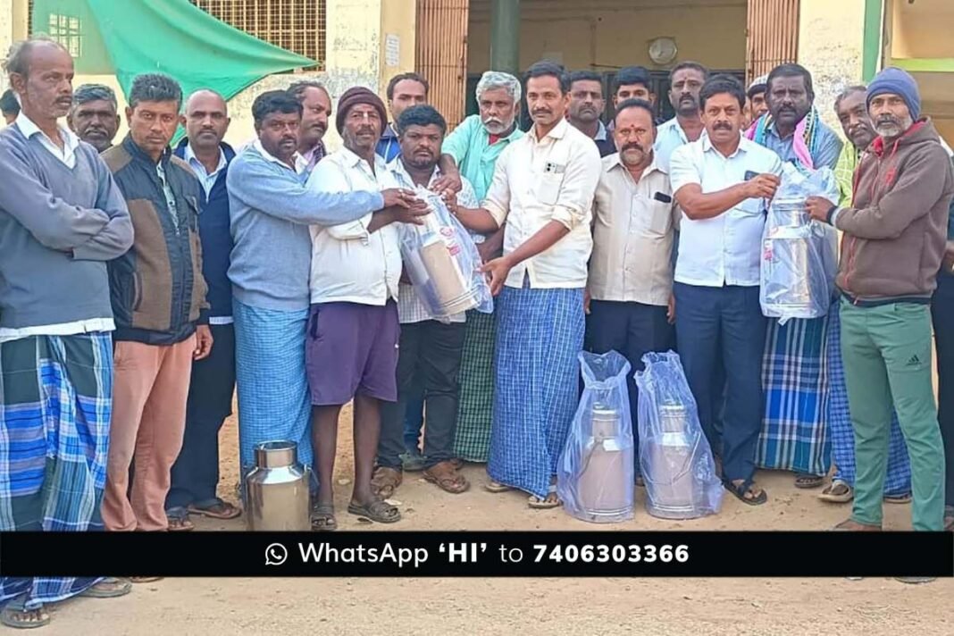 Sidlaghatta Muttur Milk Dairy Can Distribution