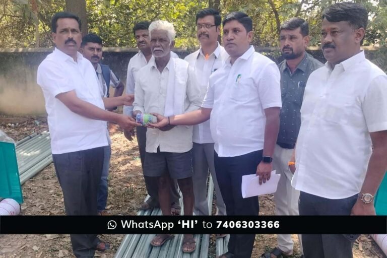 Sidlaghatta dmall and marginal farmers Motor Pump Distribution