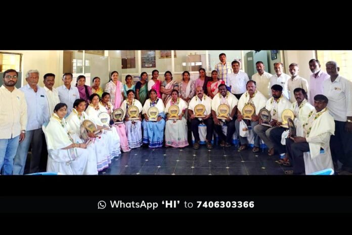 9febs1 Sidlaghatta Melur Gram Panchayat Members Farewell