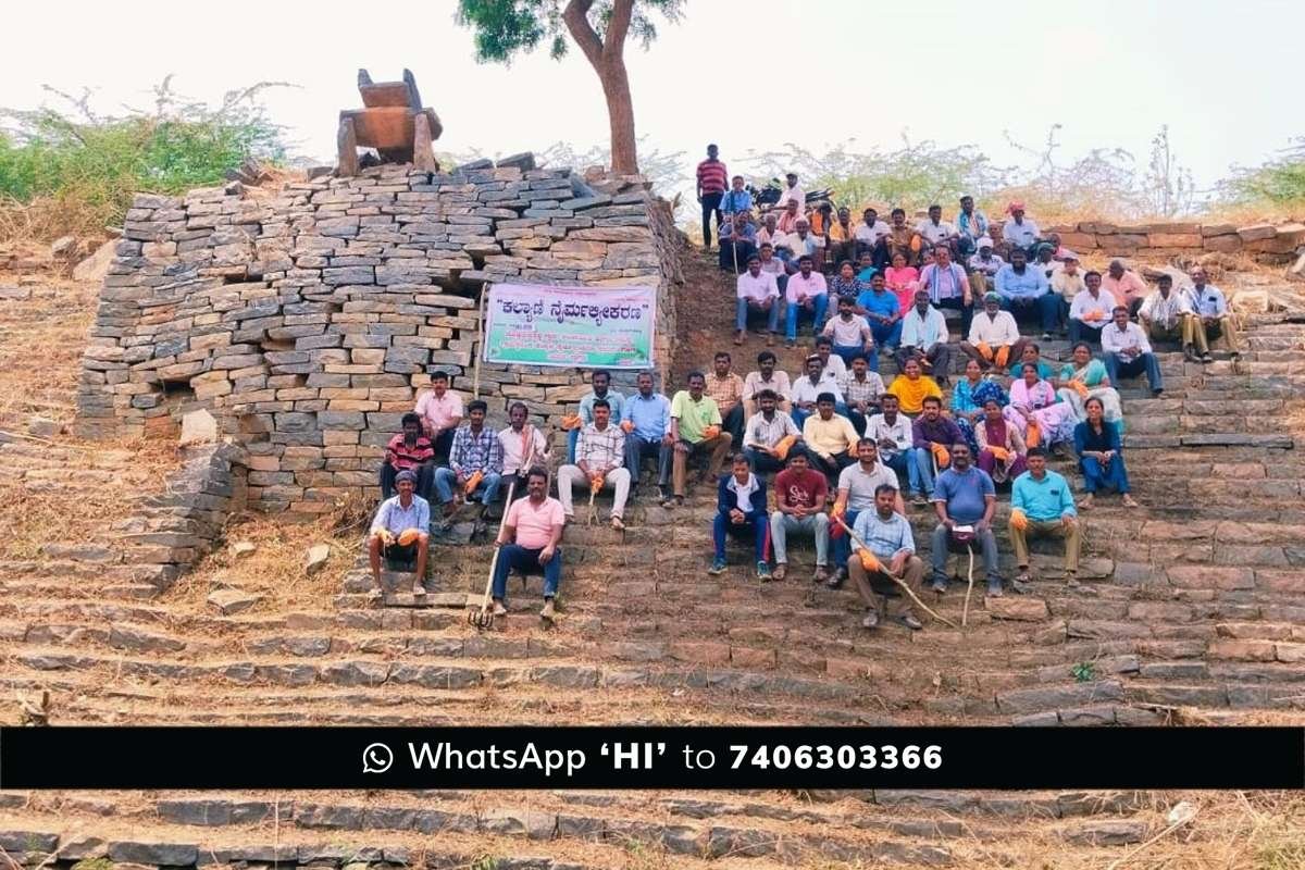 23mars2 Doddatekahalli Gram Panchayat Well Cleaning