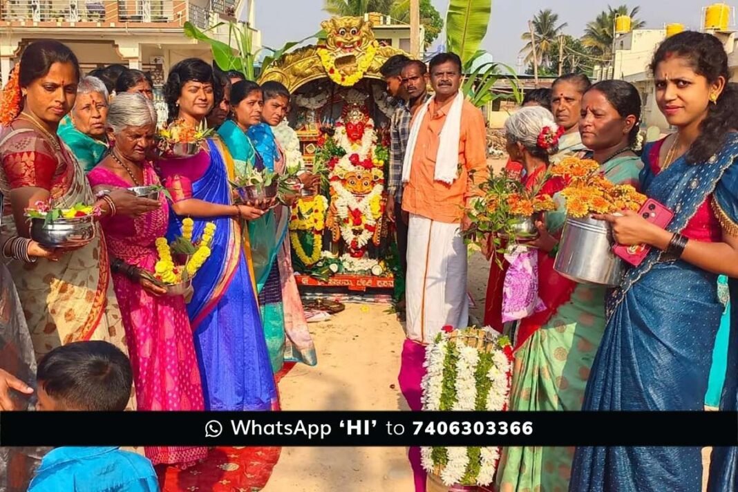 Sidlaghatta Ganganahalli Chowdeshwari Temple Deepotsava