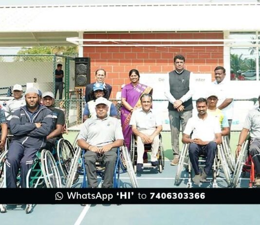Sidlaghatta Melur Wheelchair Tennis Tournament