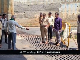 Railway underground iron drain closure Accidents