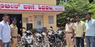 Sidlaghatta Police Theft Vehicles seized