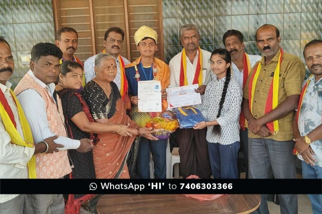 Sidlaghatta Navdeep Football Player Nationals Felicitation