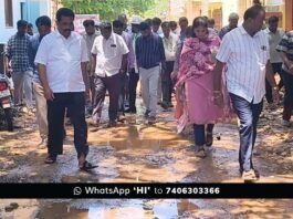 Sidlaghatta Vasavi Road MLA B N Ravikumar Visit