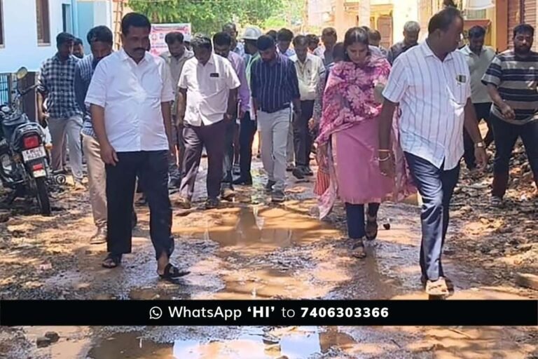 Sidlaghatta Vasavi Road MLA B N Ravikumar Visit