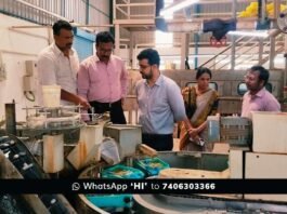 XP CEO Dr Naveen Bhat Silk reeling Factories Visit