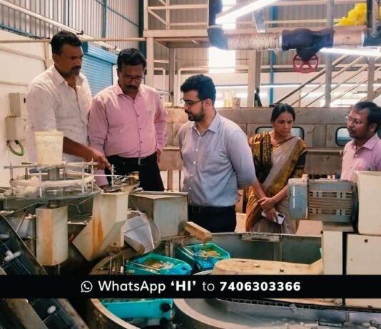 XP CEO Dr Naveen Bhat Silk reeling Factories Visit