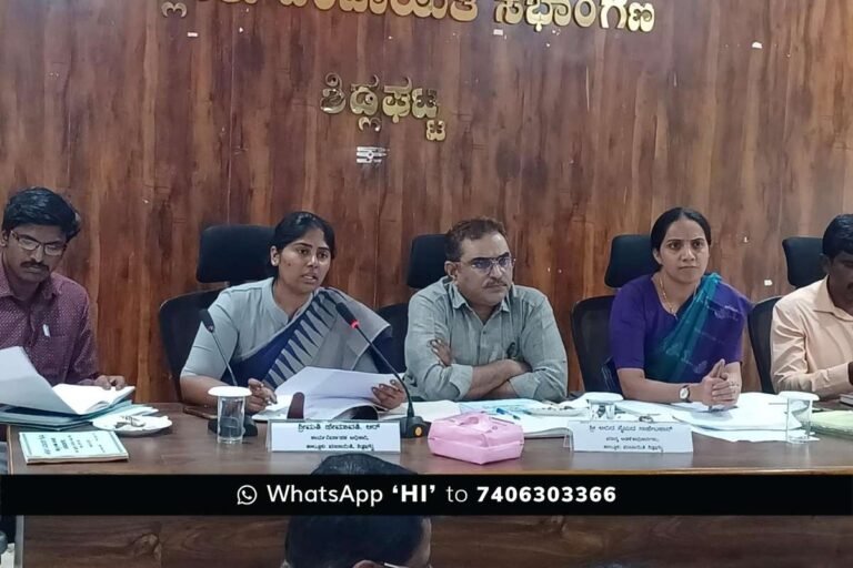 Sidlaghatta Taskforce meeting Water Problem
