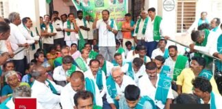 Sidlaghatta Farmers karnataka rajya raita sangha Protest