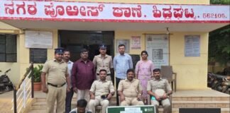 ದೇವಸ್ಥಾನದ ಕಾರ್ಯಕ್ರಮಕ್ಕೆ ತೆರಳಿದ್ದ ವೇಳೆ ಮನೆಗಳ್ಳತನ – 24 ಗಂಟೆಯೊಳಗೆ ಆರೋಪಿ ಬಂಧನ Sidlaghatta Gold Theft Police Arrest within 24 hours