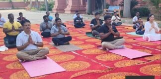 Sidlaghatta JMFC Court yoga day celebration