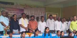 Sidlaghatta MLA BN Ravikumar Free Notebook Distribution Students Sadali